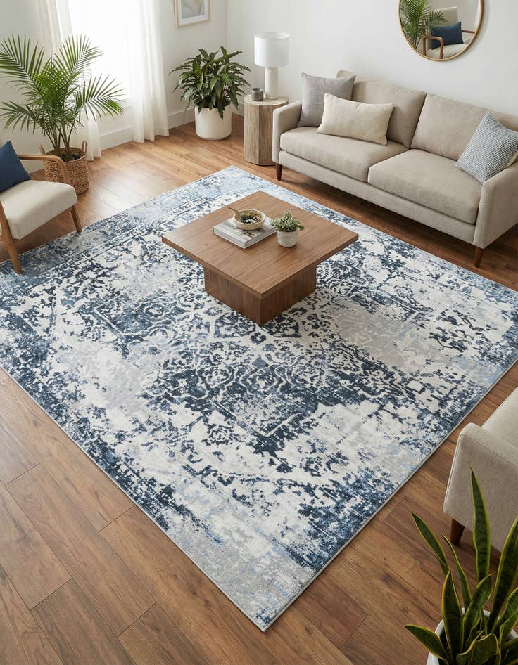 Detail image of 7' 10 x 7' 10 Kamala Washable Square Rug