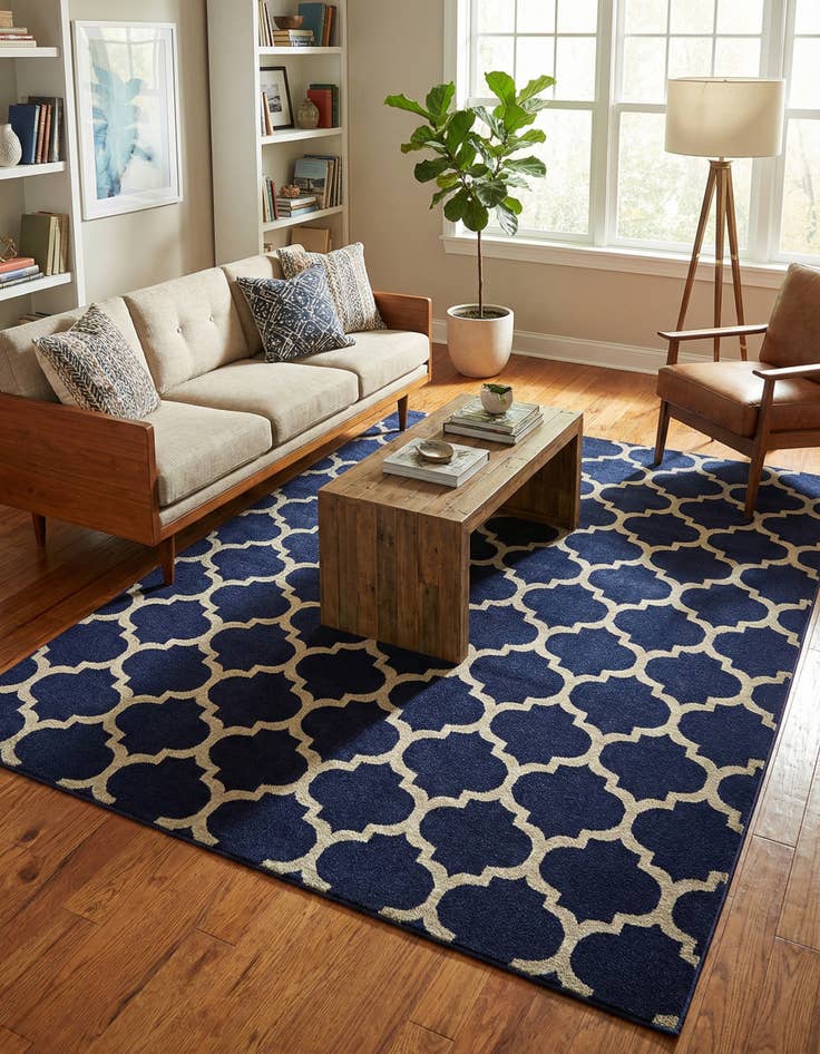 Detail image of  7' 10 x 11' Lattice Rug