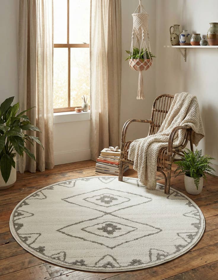 Detail image of 4' x 4' Oslo Round Rug