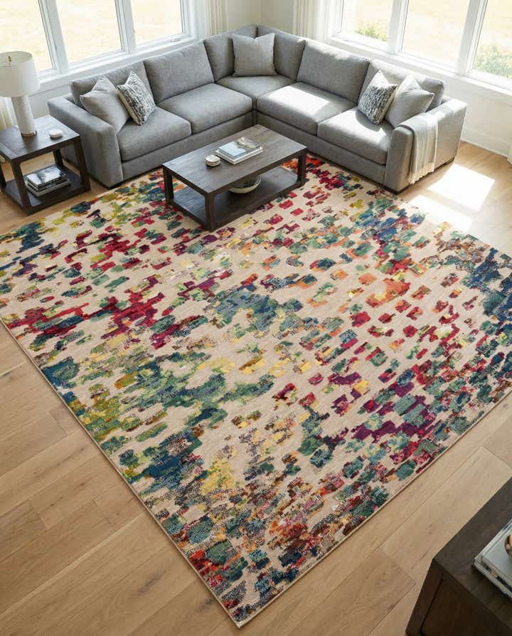 10' x 10' Easy-Clean Casablanca Indoor / Outdoor Square Rug