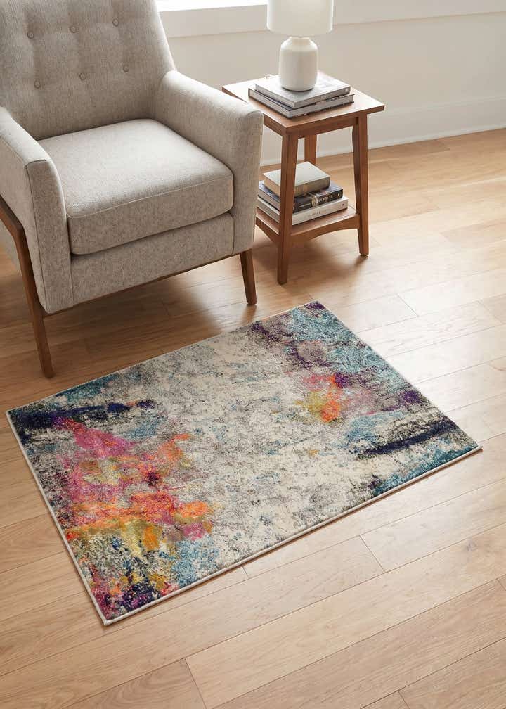 3' 3 x 5' 3 Washable Spectrum Rug
