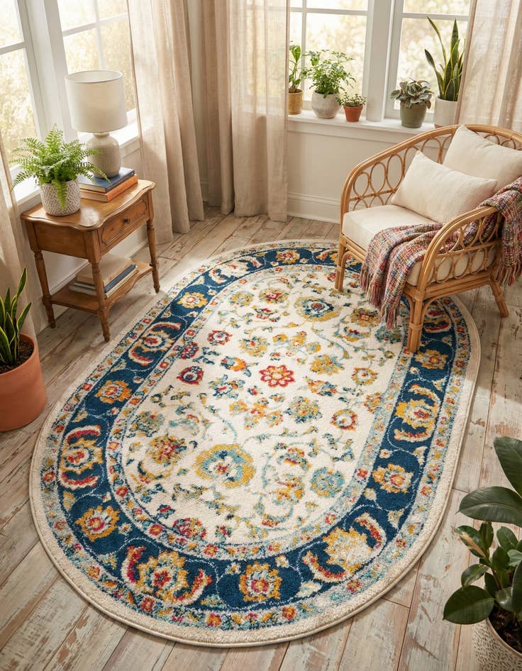 Detail image of  4' x 6' Aurelia Oval Rug