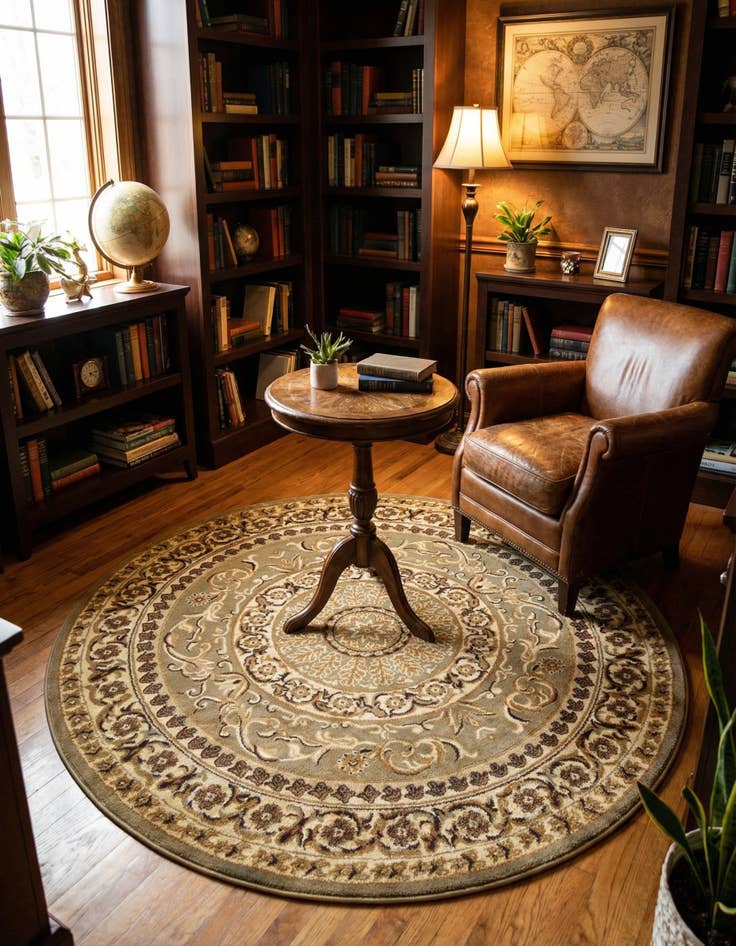 Detail image of 6' x 6' Chateau Round Rug