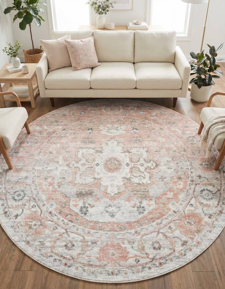 Detail image of 7' x 7' Madeline Vintage Round Rug