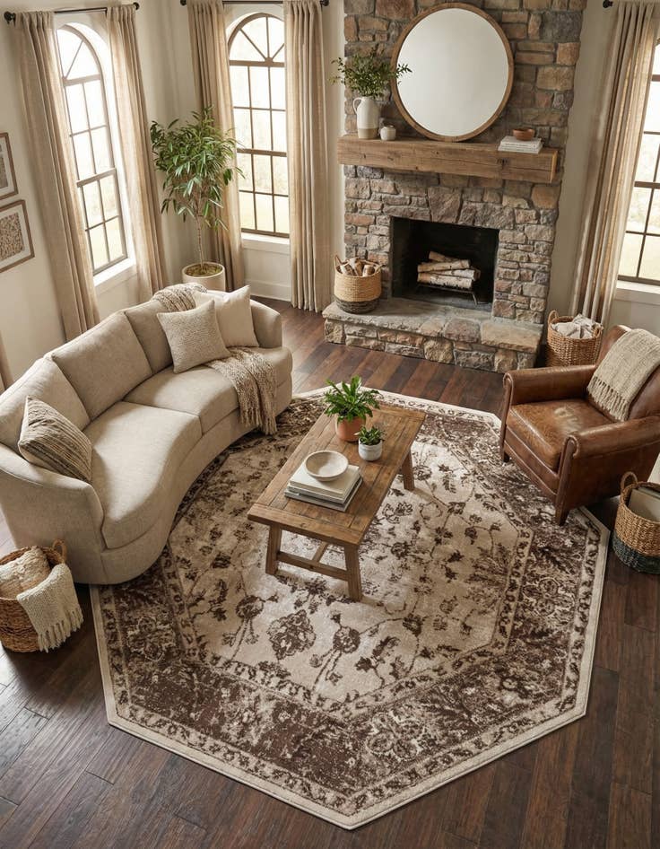 Detail image of 7' 10 x 7' 10 Himalaya Octagon Rug