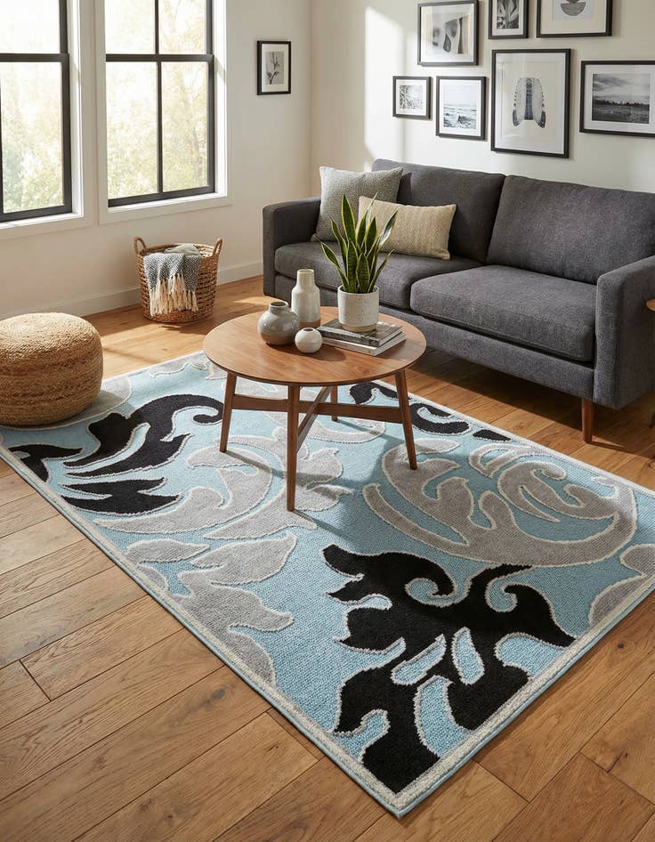 Detail image of 5' 3 x 7' 7 Washable Indoor / Outdoor Rug