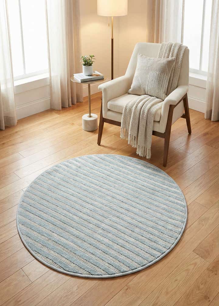 3' x 3' Easy-Clean Sabrina Soto Indoor / Outdoor Round Rug