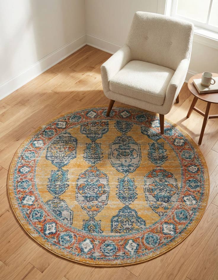 Detail image of 4' x 4' Lola Round Rug