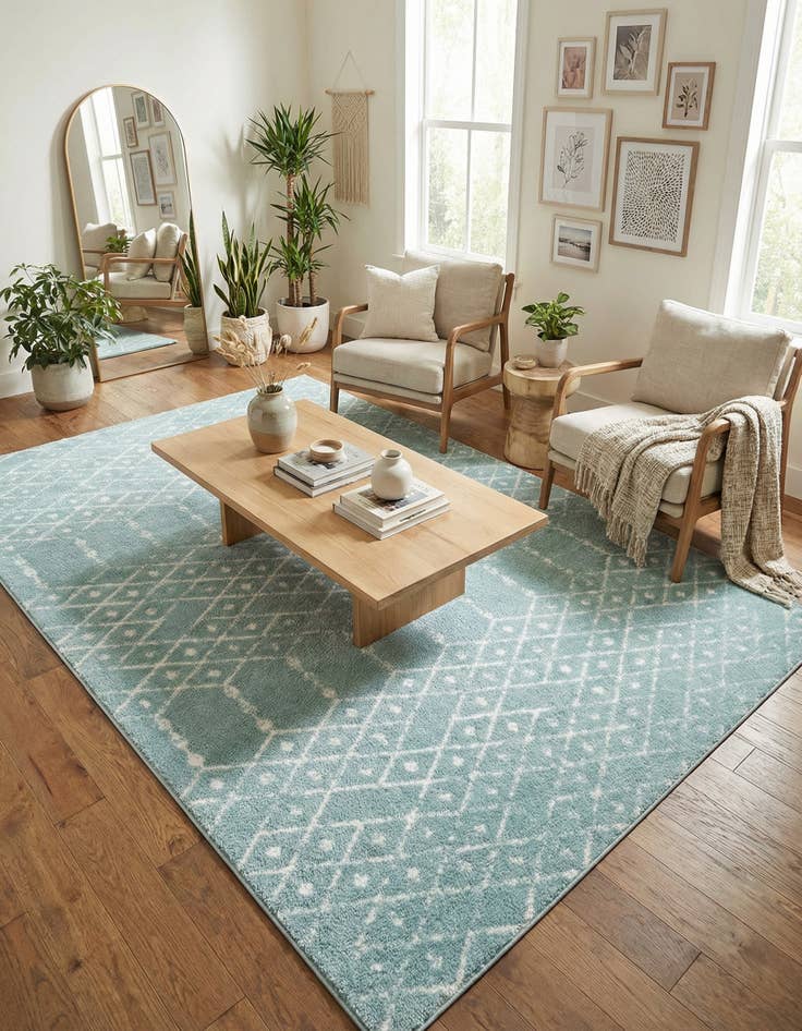 Detail image of 9' x 12' Paxon Trellis Rug
