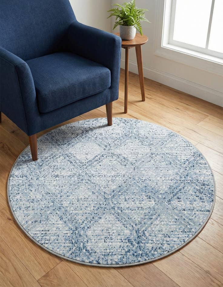 Detail image of 3' 3 x 3' 3 Kamala Washable Round Rug