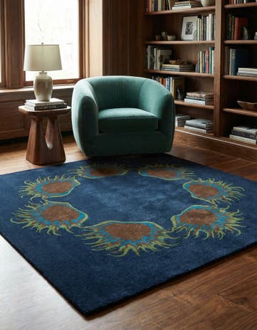 7' 5 x 7' 6 Luna Wool Square Rug