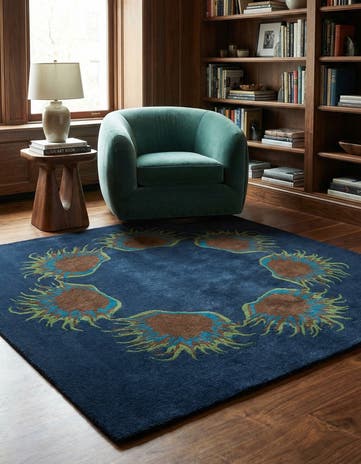 7' 5 x 7' 6 Luna Wool Square Rug
