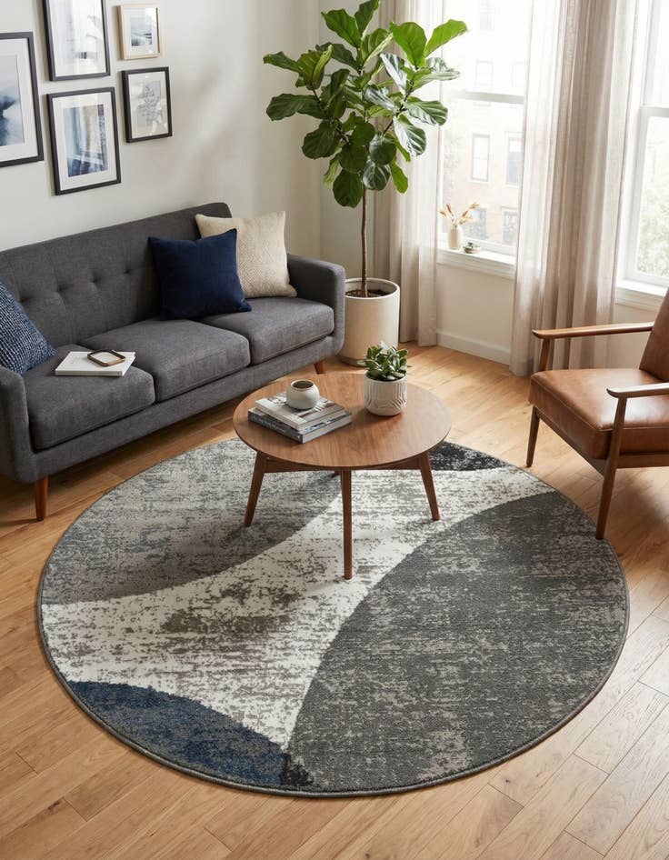 Detail image of 5' x 5' Oslo Round Rug