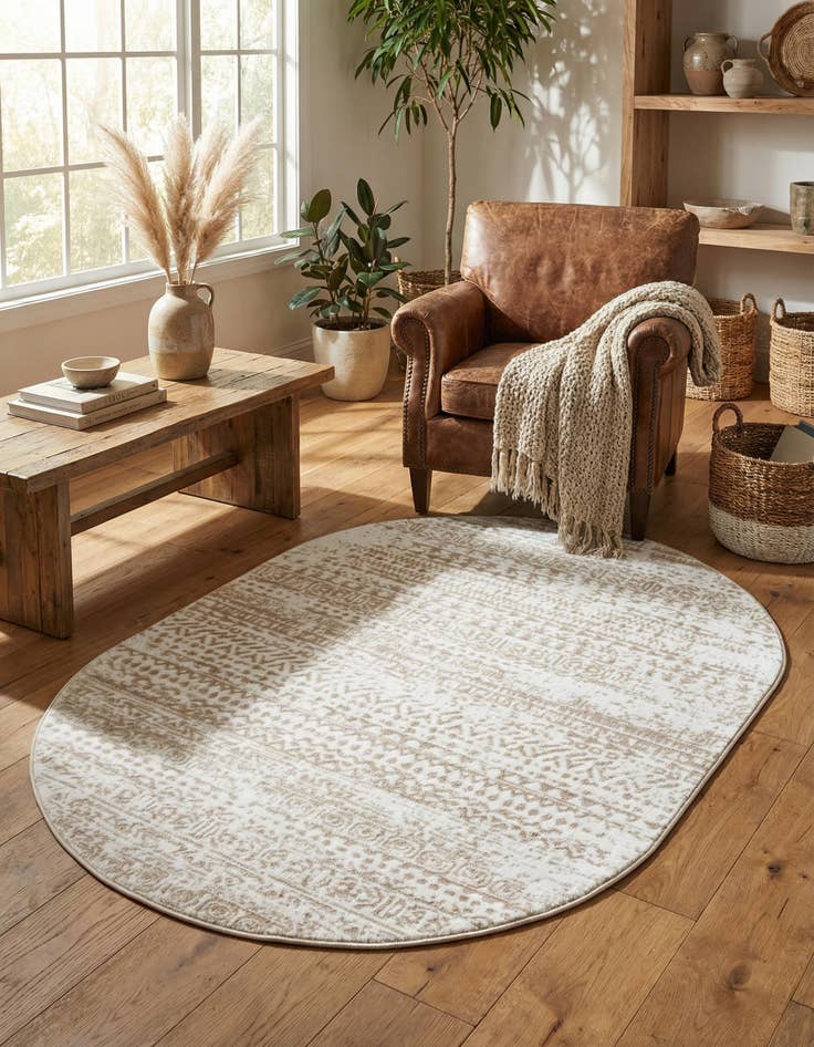 Detail image of 4' x 6' Hermitage Oval Rug