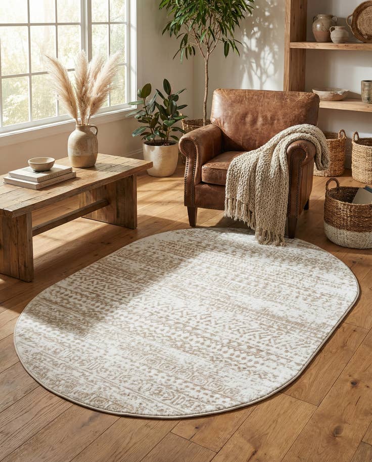 Detail image of 4' x 6' Hermitage Oval Rug