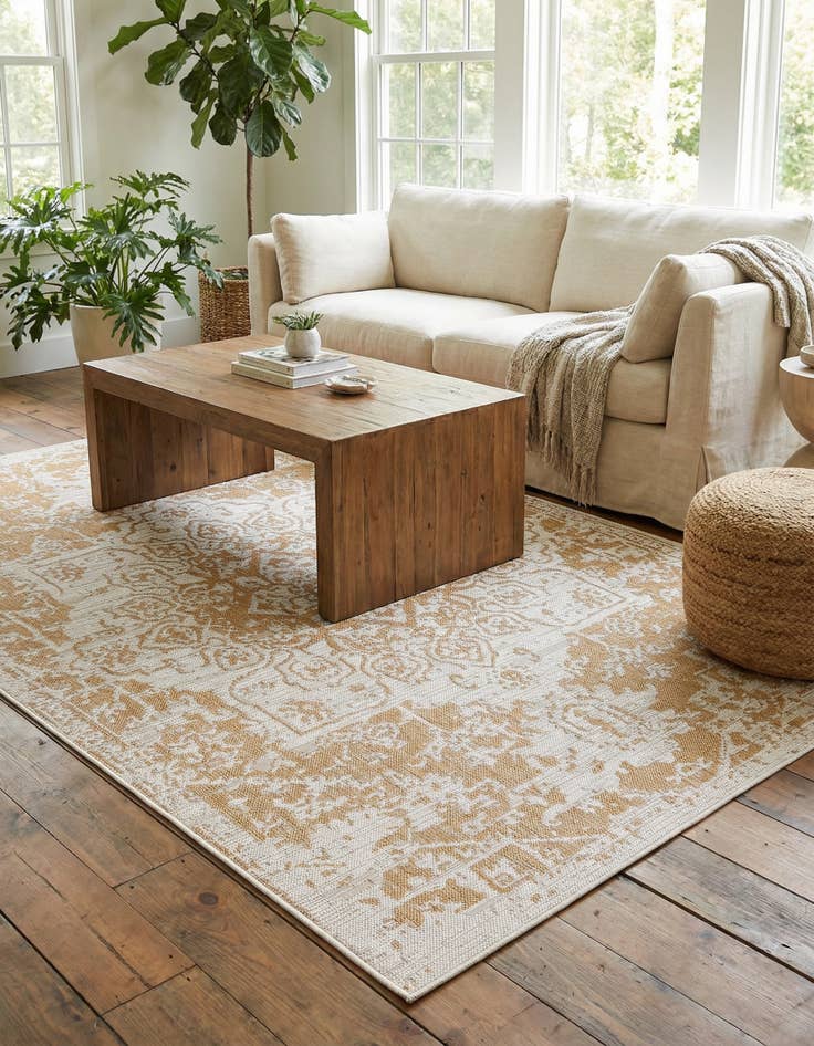 Detail image of  5' 3 x 8'  Washable Jill Zarin Dubai Indoor / Outdoor Rug