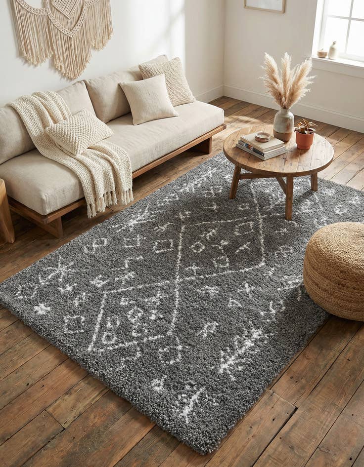 Detail image of 5' x 8' Moroccan Shag Rug