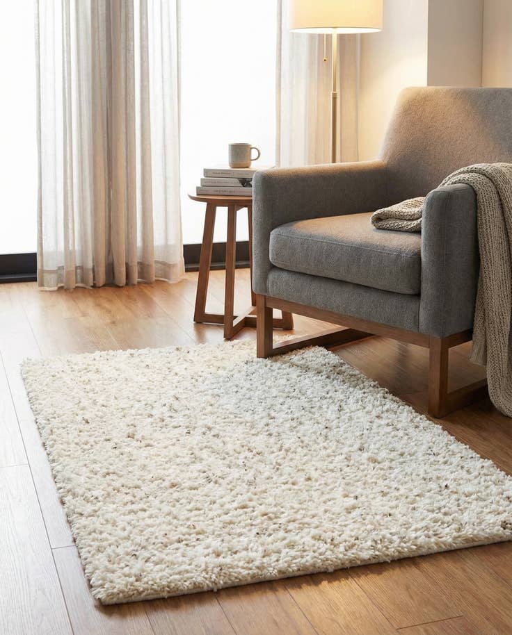 Detail image of 2' x 3' Solid Shag Rug