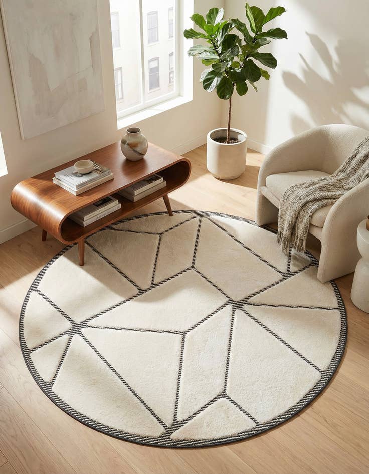 Detail image of 6' x 6' Prismatic Round Rug