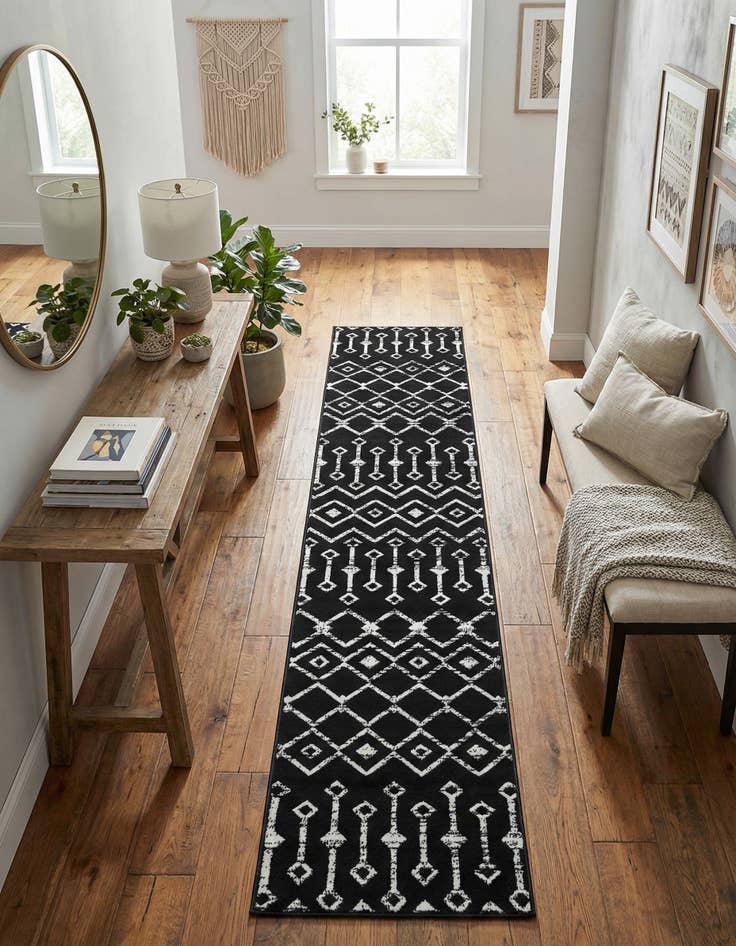 Detail image of 2' x 9' 10 Kasbah Trellis Runner Rug