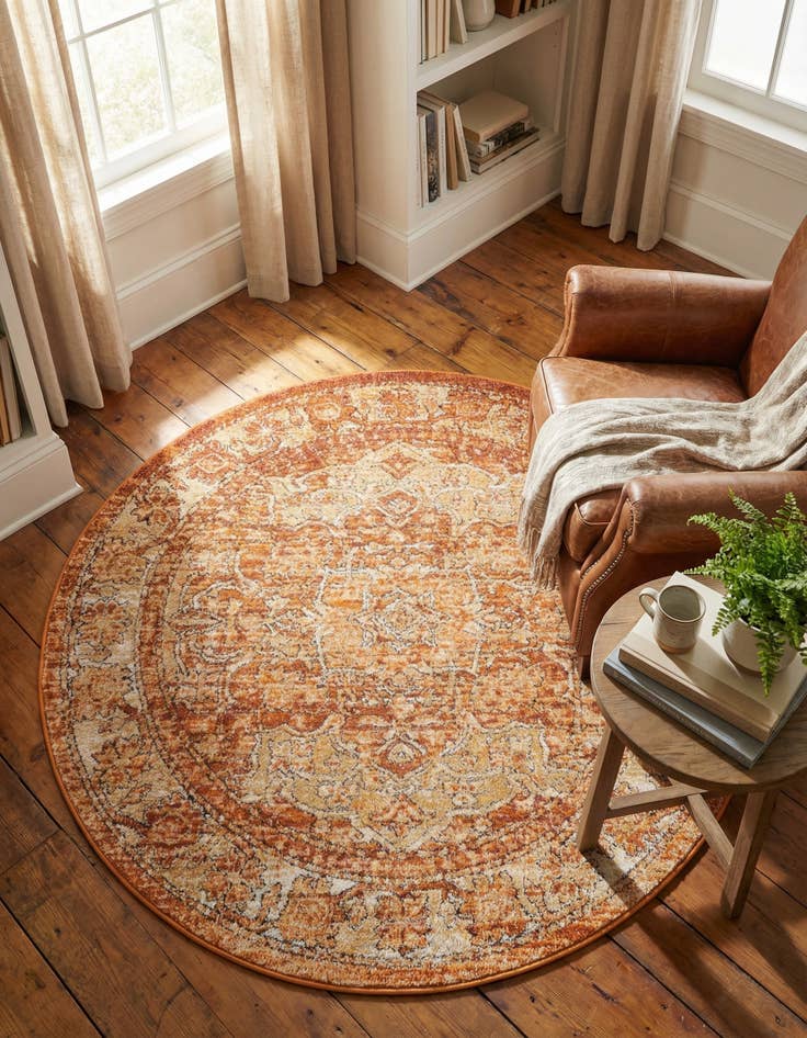 Detail image of  5' x 5' Isabella Round Rug