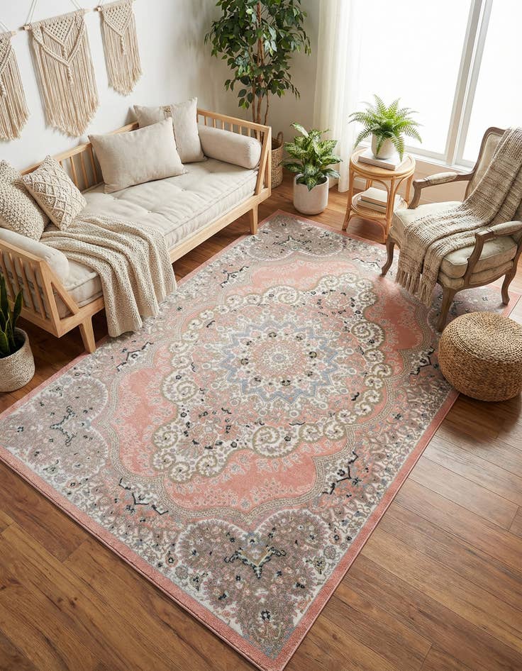Detail image of 5' 3 x 8' Kamala Washable Rug