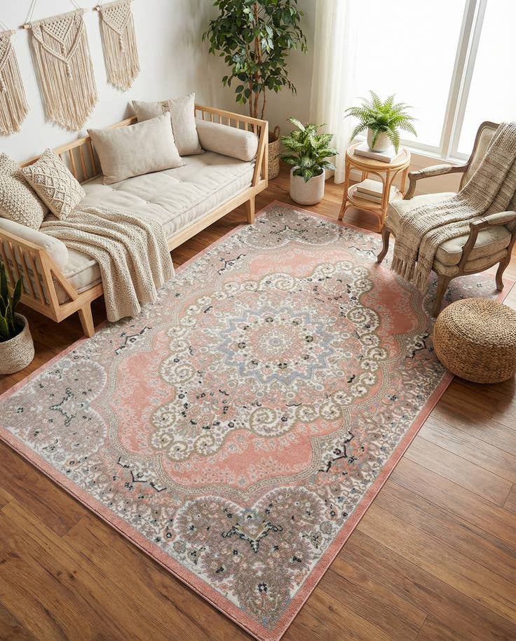 Detail image of 5' 3 x 8' Kamala Washable Rug