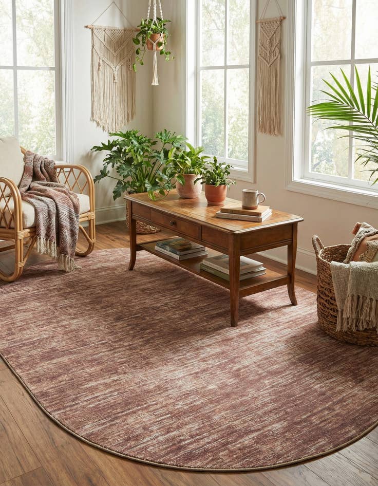 Detail image of 7' 6 x 10' 6 Asha Oval Rug