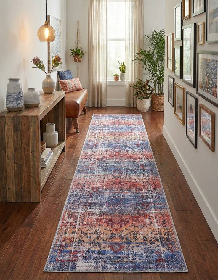 Detail image of 2' 7 x 12'  Washable Renaissance Runner Rug