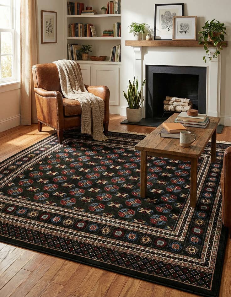 Detail image of 7' 10 x 7' 10 Bokhara Square Rug