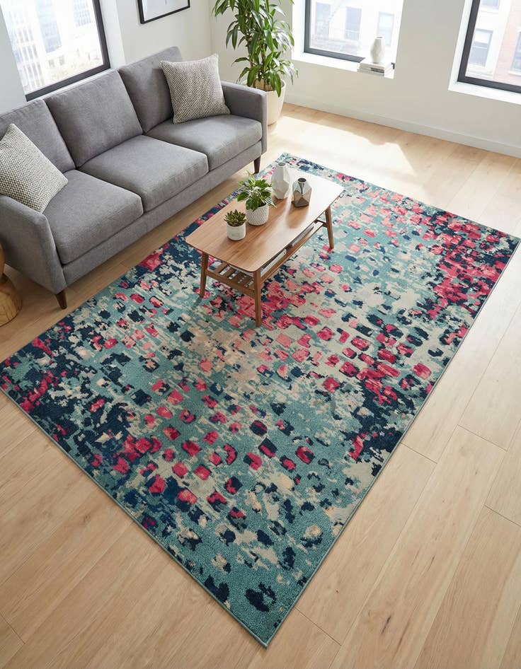 Detail image of 7' x 10'  Washable Barcelona Rug