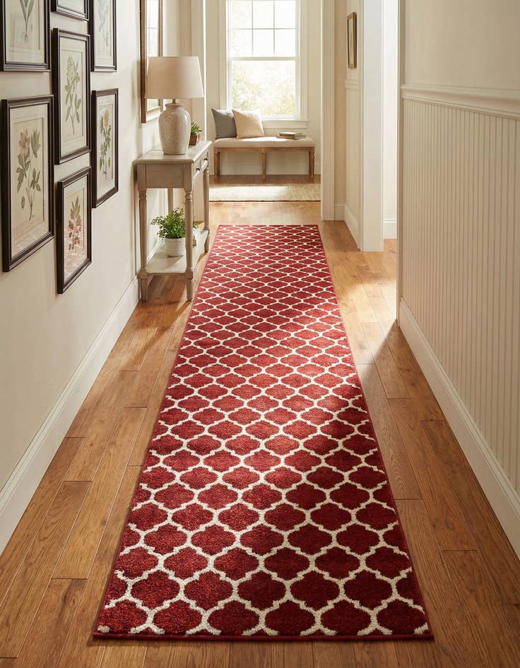 Detail image of 2' 7 x 13' Trellis Runner Rug