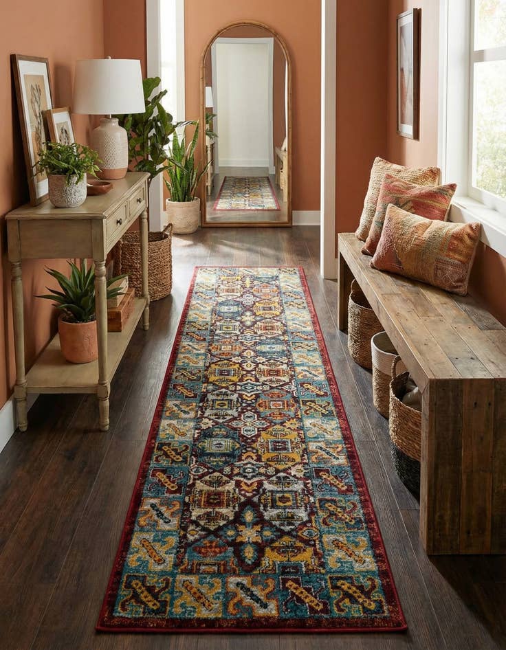 Detail image of 2' x 8' Kamala Washable Runner Rug