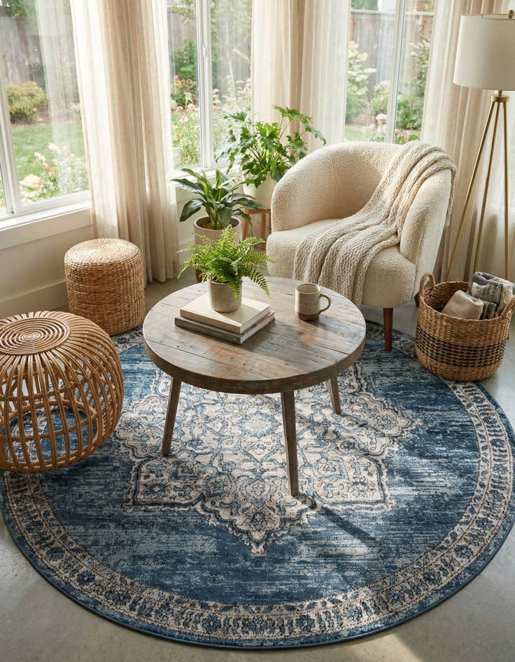 Detail image of 7' x 7' Nyla Round Rug