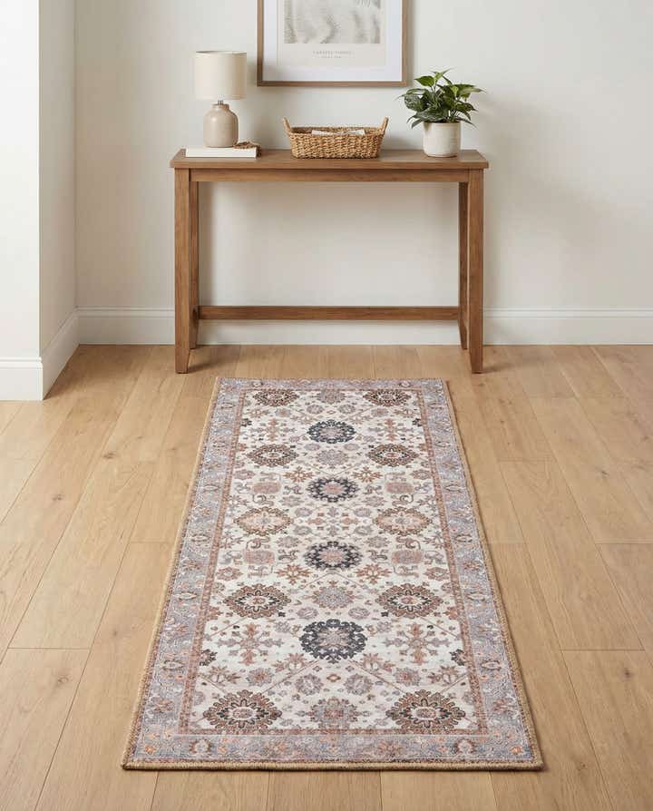 2' x 5' 1 Washable Timeless Runner Rug
