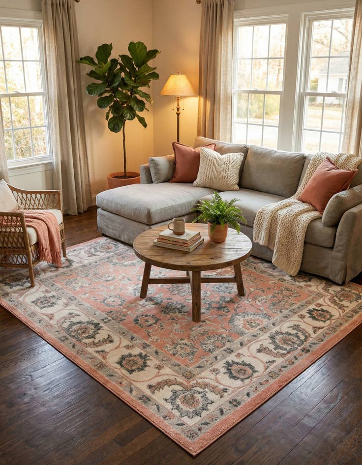 Detail image of 7' 10 x 7' 10 Aurelia Square Rug