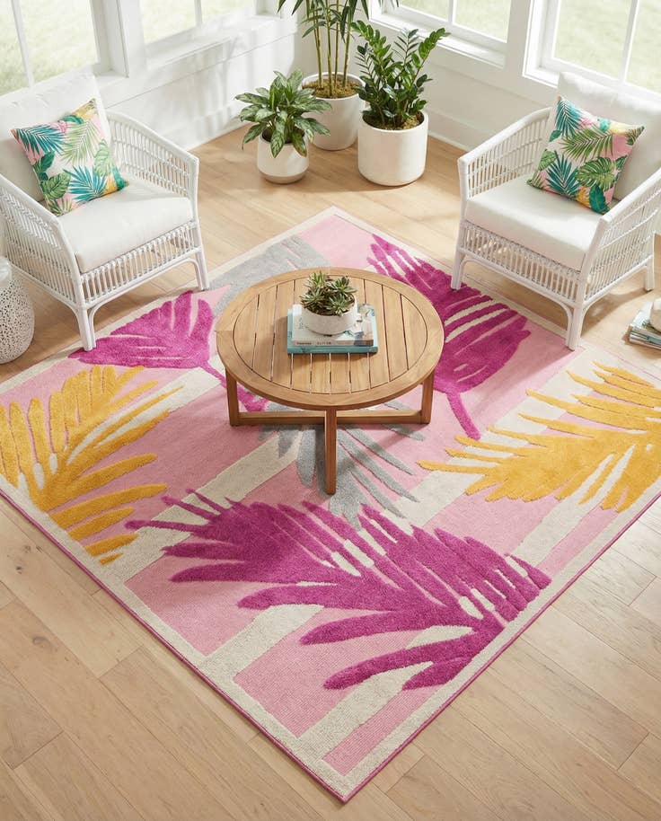 Detail image of 7' 10 x 7' 10 Easy-Clean Aruba Indoor / Outdoor Square Rug