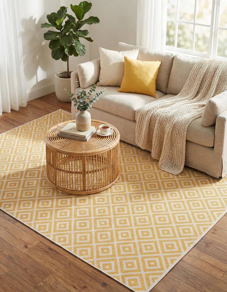 Detail image of 5' 3 x 8'  Washable Jill Zarin Costa Rica Indoor / Outdoor Rug