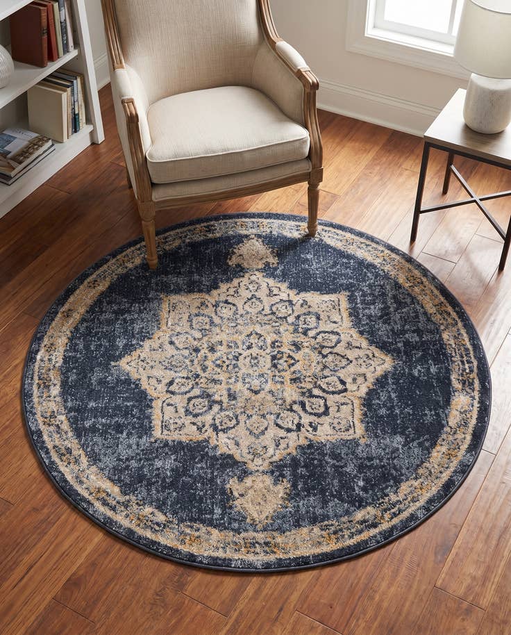 Detail image of 4' x 4' Arcadia Round Rug