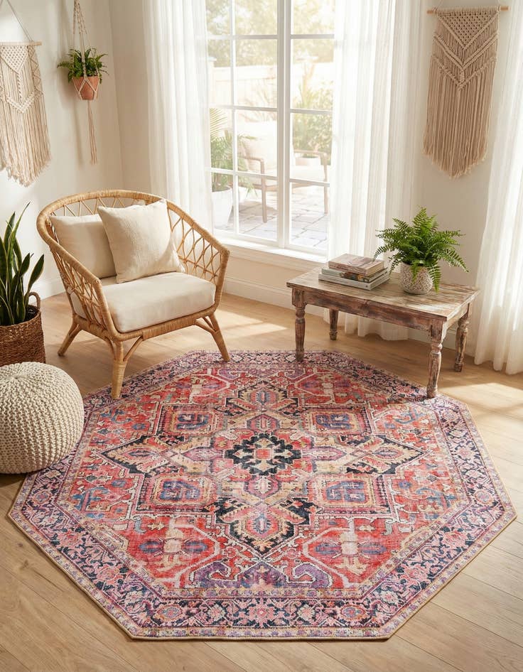 Detail image of 7' 6 x 7' 6 Timeless Octagon Rug