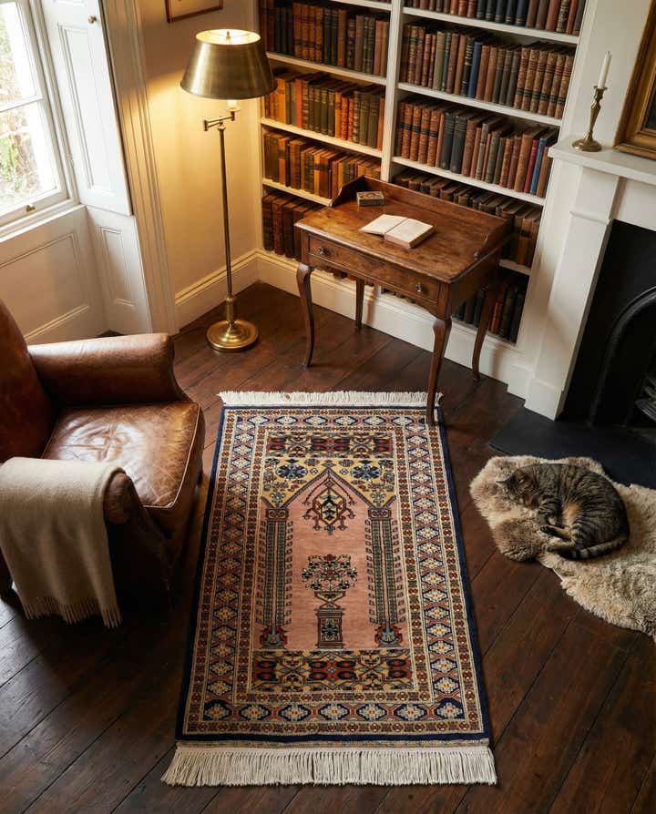 2' 7 x 4' 1 Hand Knotted Bokhara Oriental Wool Rug