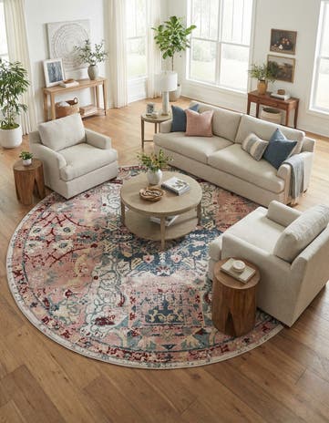 12' 4 x 12' 4 Charleston Round Rug