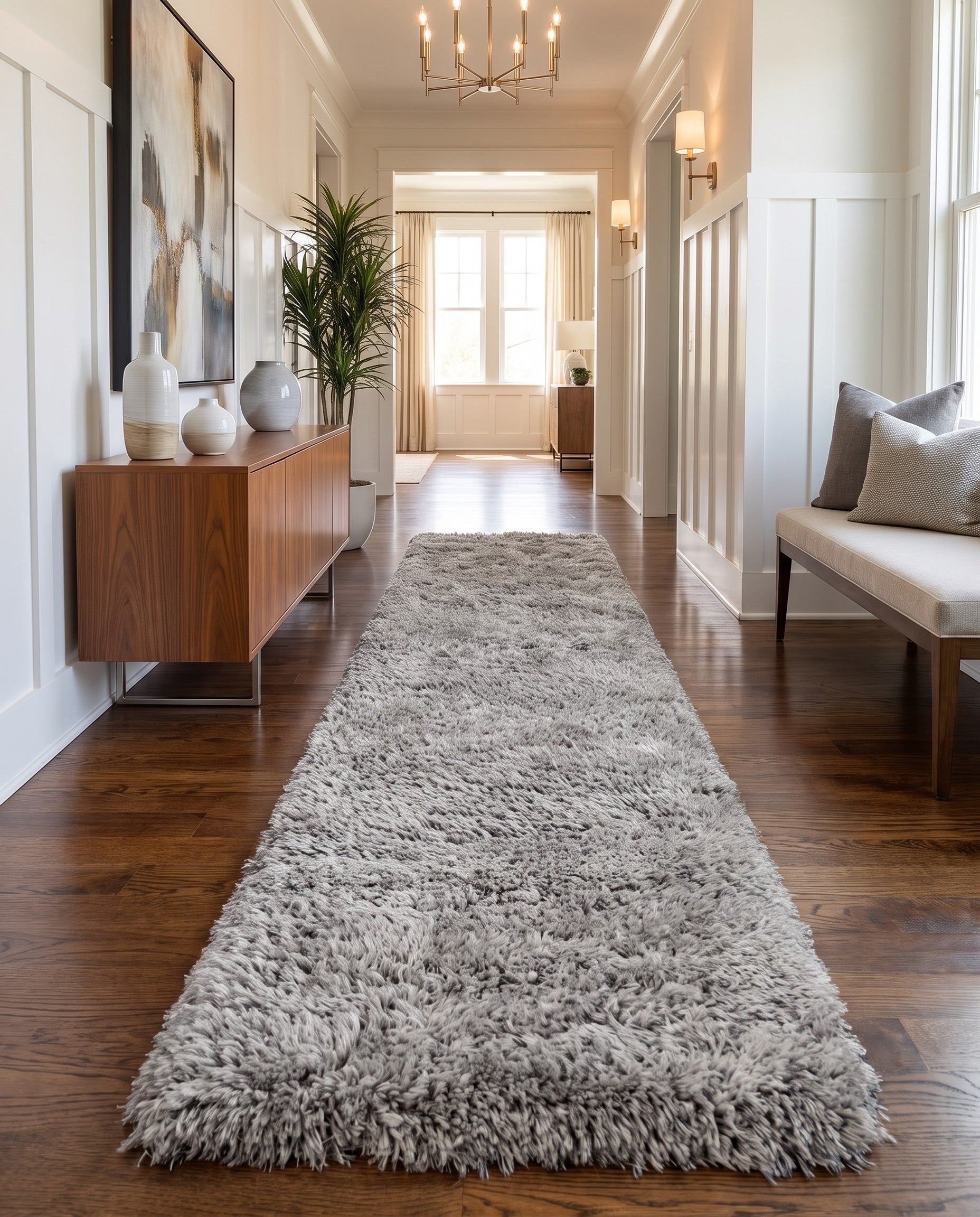 2' 7 x 12' Infinity Shag Runner Rug