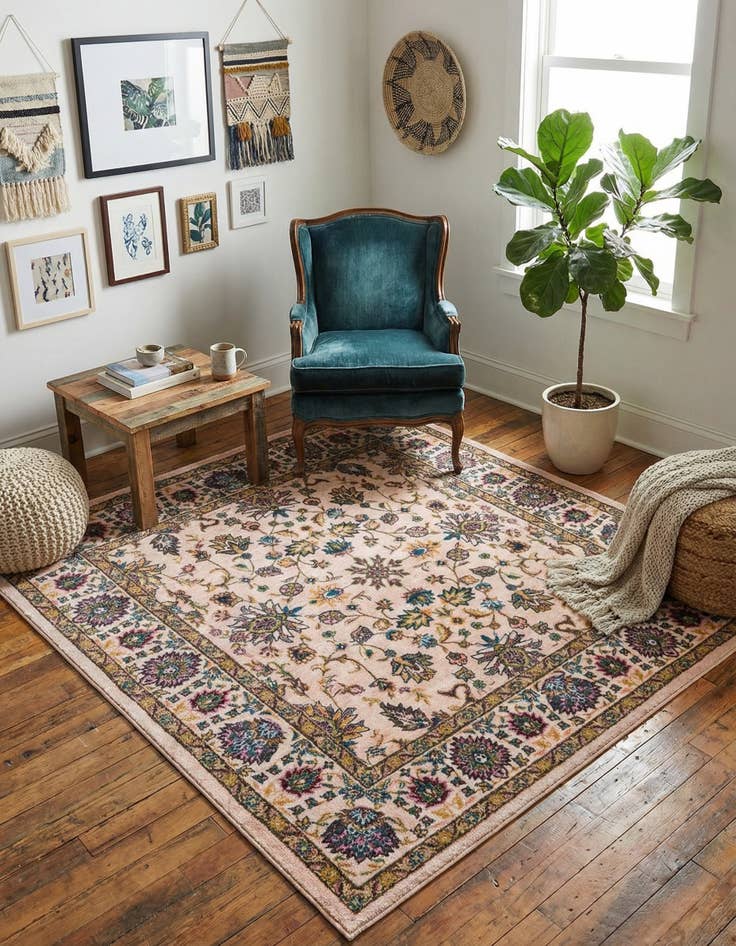 Detail image of 5' 3 x 5' 3 Medina Square Rug