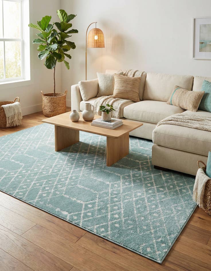 Detail image of 6' x 9' Paxon Trellis Rug