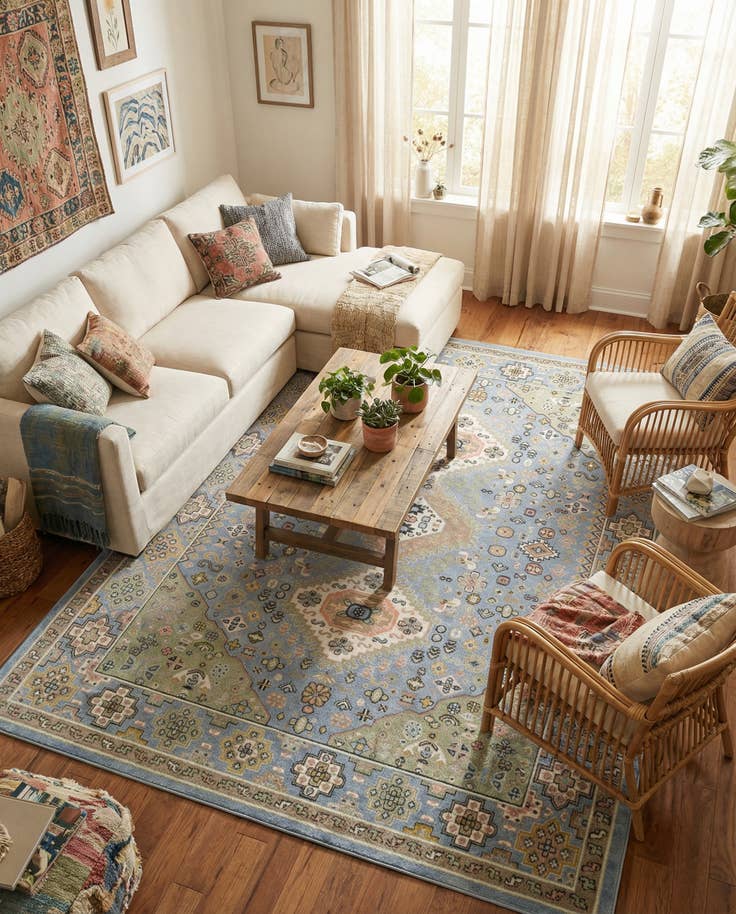 Detail image of 9' x 12' Kamala Washable Rug