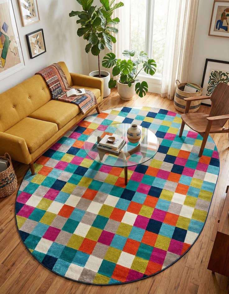 Detail image of 7' 10 x 10' Azalea Oval Rug