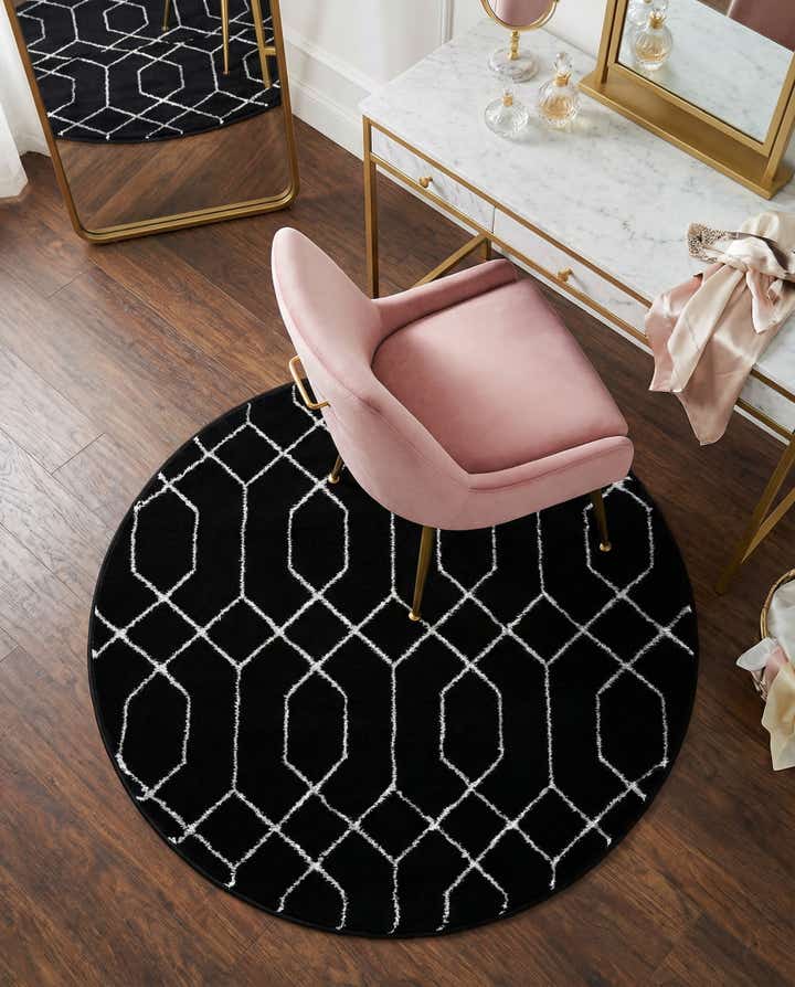 3' x 3' Marilyn Monroe™ Glam Trellis Round Rug