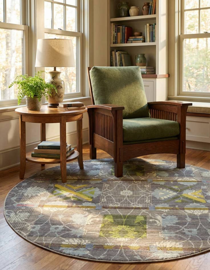 Detail image of 6' x 6' Alexis Round Rug