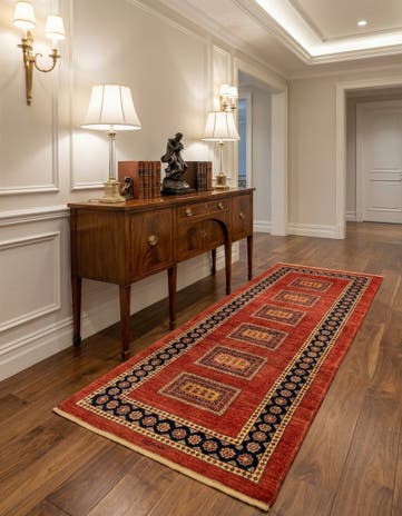 2' 9 x 6' 5 Luribaft Wool Runner Rug